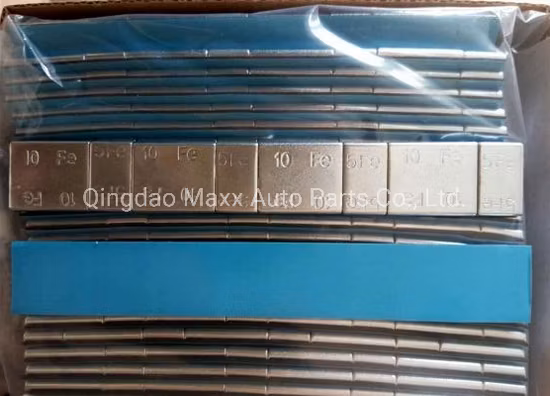 Peso de equilibrio de rueda autoadhesivo de acero Fe galvanizado